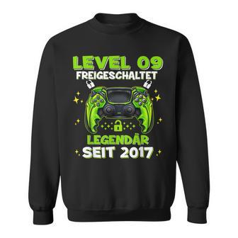 Level 9 Jahre Geburtstags Junge Gamer 2017 Geburtstag Sweatshirt - Geschenkecke