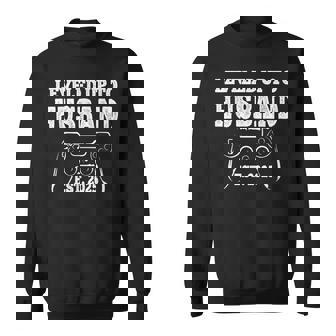 Leveled Up To Husband 2025 Newlywed Groom Just Married Gamer Sweatshirt | Mazezy