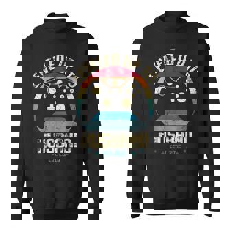 Leveled Up To Husband Est 2025 Newly Married Gamer Bachelor Sweatshirt | Mazezy