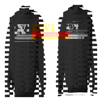 Levi Name Personalized Idea Retro Vintage Levi Sweatshirt - Thegiftio