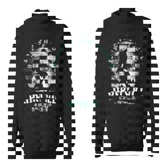 Liberty Hill Texas Bigfoot Night Walk Retro Moon Sweatshirt Unisex | Mazezy