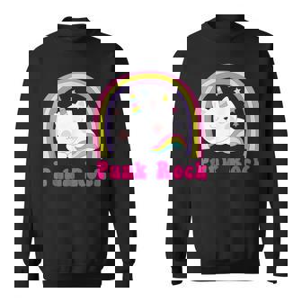 Licornearcastique Arc-En-Ciel Drôle Musique Punk Sweater e - Cadeauxyz