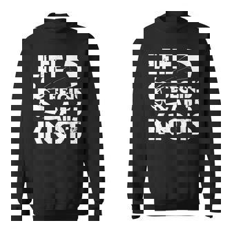 Life Begins At 15 Knots Kitesurfing Kiteboarding Surfing Sweatshirt Unisex | Mazezy