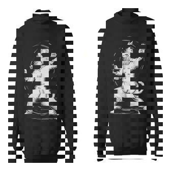 Life Happens Tai Chi Helps Yin Yang Tai Chi Cat Sweatshirt Unisex | Mazezy