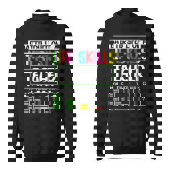 Life Skills Teacher SPED Battery Life Skills Teacher Sweatshirt Unisex | Mazezy