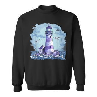 Lighthouse Seaside House Sailing Sea Beach Light House Sweatshirt - Monsterry