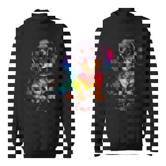 Lindo Dachshund Perroalchichaienesa Madre Papá Colorido Camisa de entrenamiento - Regaloses