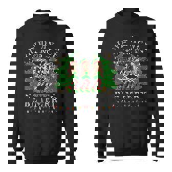 Line Dance And Be Merry Christmas Elf Dancing Holiday Season Sweatshirt | Mazezy