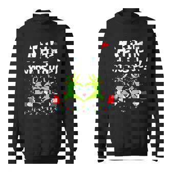 A Little Who Is Due Christmas Pregnancy Announcement Sweatshirt | Mazezy