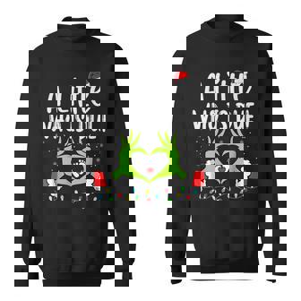 A Little Who Is Due Christmas Pregnancy Announcement Sweatshirt - Monsterry