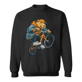 Look De Capibara Genial Con Bicicleta Para Niños Y Niñas Camisa de entrenamiento - Regaloses