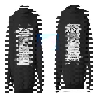 Lost Pet Shark Reward Poster Graphic Sweatshirt - Thegiftio