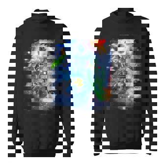 Loup Foudre Loups Cosmiques Lune Rétro Sweater e - Cadeauxyz