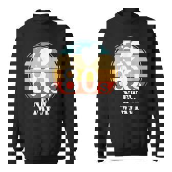 I Love 80s New Wave Music Retro Vintage Sunset Sweatshirt Unisex | Mazezy