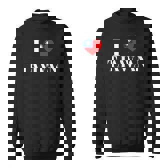 I Love Heart 台湾国旗 台湾 台湾 プライド Roc 台北 スウェットシャツ - Kawaiitshirt