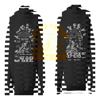 I Love Peeing Outside Camping Hiking Sweatshirt - Thegiftio