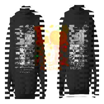 Love Preschool Teacher Turkey Thanksgiving Autumn Fall Sweatshirt Unisex | Mazezy