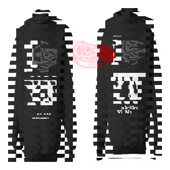 I Love Yakiniku Bbq 日本バーベキュー グルメ ユーモア ガールズ 大 スウェットシャツ - Kawaiitshirt