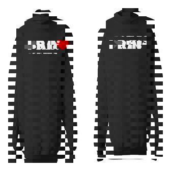 I Love ハート Brains スウェットシャツ - Kawaiitshirt