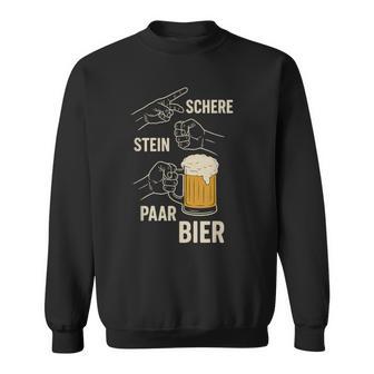 Lustige Bierliebhaberteinschere Paar Bier Sweatshirt - Geschenkecke