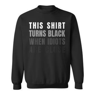 Lustigearkasmus Ironie Idioten Radar Indikator -Paß Sweatshirt - Geschenkecke