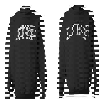 Luther Iowa Ia Vintage Athletic Sports Sweatshirt | Mazezy