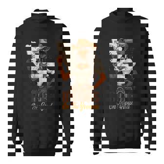 Where Them Fans At Boots On Da Ground Melanin Black Cowgirl Sweatshirt - Seseable