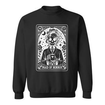 Maid Of Horror Tarot Card Bride Coven Gothic Bachelorette Sweatshirt - Monsterry