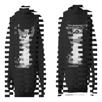 Mapache Entrenando Gimnasio Divertido Animal Lindo Pesos Retro In Mangas Camisa de entrenamiento - Regaloses