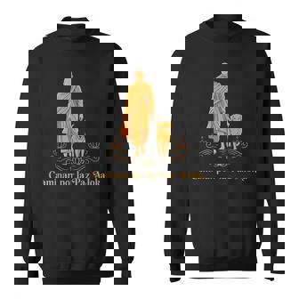 Marche Pour Les Moines De La Paix Avec Aloka Dog Moines Minimalist Zen Sweater e - Cadeauxyz