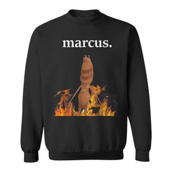 Marcus The Worm On Fire Jimbo James Meme Graphic Sweatshirt - Thegiftio UK
