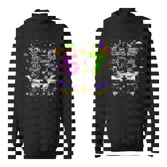 Mardi Gras 6 7 67 Six Seven Meme Hand Sweatshirt | Seseable UK