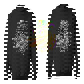 Mardigator Mardi Gras Alligator Costume Mardi Gras Sweatshirt | Seseable UK