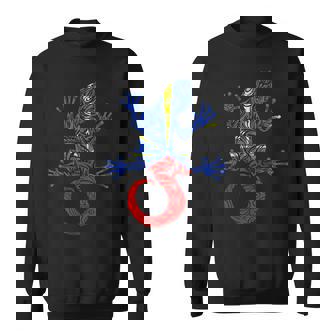 Margouillat Réunionnais Drapeau Île De La Réunion Manche Longue Sweater e - Cadeauxyz