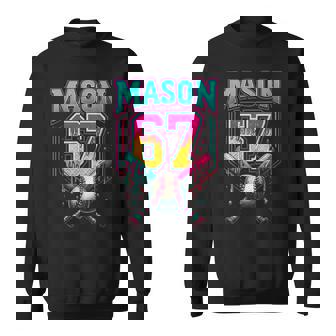 Mason 67 Ice Cream Drip Baseball Ice Cream Drip Sweatshirt | Mazezy