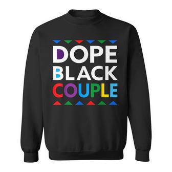 Matching Couple Dope Black Love Melanin Couples Melanated Sweatshirt - Thegiftio UK