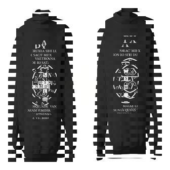 Medalla Dean Benito Oración Latina Pax Cruz Cristiana Camisa de entrenamiento - Regaloses