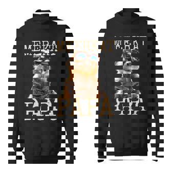 Meerkat Papaミーアキャット パパ パパ 父の日 マングース パパ スリケート ファーザー スウェットシャツ - Kawaiitshirt