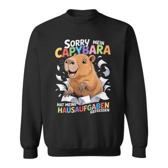 Mein Capybara Wasserschwein Hat Meine Hausaufgaben Gefressen Sweatshirt - Geschenkecke