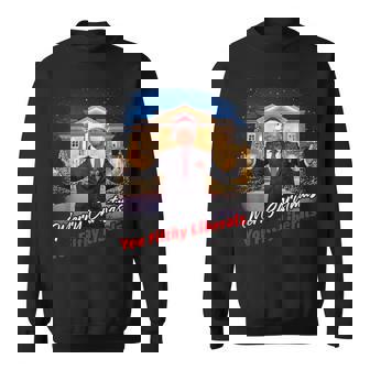 Merry Christmas You Filthy Liberals – Trump Santa Sweatshirt | Mazezy