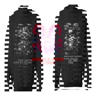 Merry Christmas Krampus Xmas Horror Sweatshirt - Monsterry