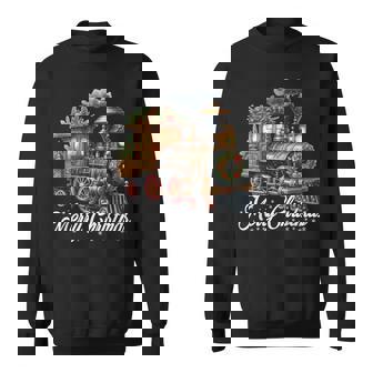 Merry Christmas Steam Train Locomotive Family Pajamas Sweatshirt - Thegiftio