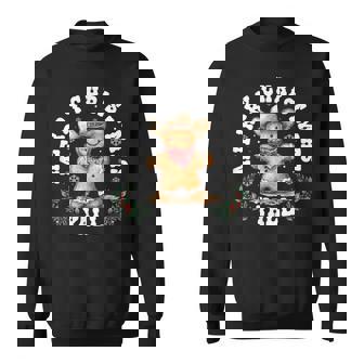 Merry Christmas Yall Gingerbread Cowboy Western Xmas Pajamas Sweatshirt - Seseable