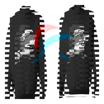 Merryharkmas Un Jeu De Mots Amusant Et Un Joyeux Noël Pour Les Amoureux Des Requins Sweater e - Cadeauxyz