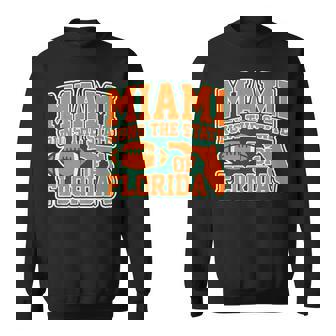 Miami Runs The State Of Florida South Beach 305 Pride Vibes Sweatshirt - Monsterry