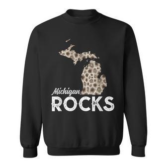 Michigan Rocks Petoskey Stones Midwest Rock Collector Sweatshirt - Thegiftio UK