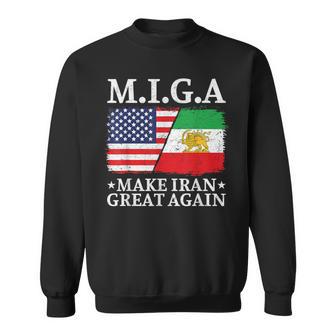 Miga Make Iran Great Again Half American Half Iranian Sweatshirt - Monsterry