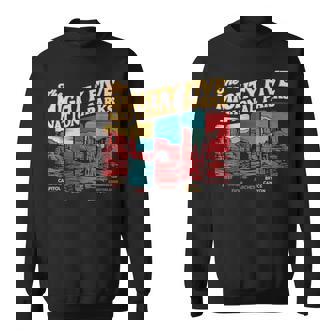 Mighty Five Big 5 National Parks Hiking Camping Vintage Utah Sweatshirt | Mazezy