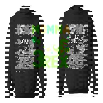 Momma Of The Three Rex Birthday Dinosaur Family Matching Sweatshirt | Mazezy