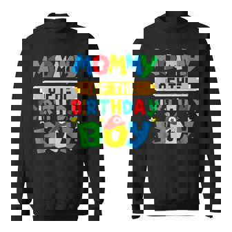 Mommy Of The Birthday Boy Game Video Gaming Matching Family Sweatshirt - Monsterry